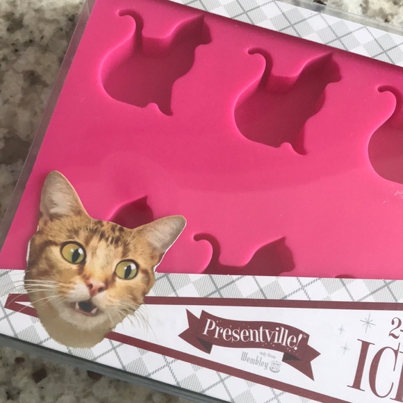 🐱1 PACK (2) Cat Lady ICE TRAY Silicone Mold Cat 🐱 - Picture 3 of 4